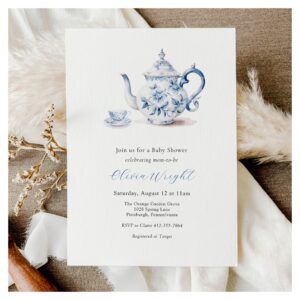 Baby Shower Tea Party Invitation
