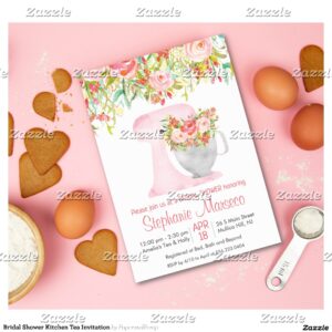 Bridal Shower Kitchen Tea Invitation