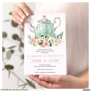Bridal Shower Tea Party Invitation