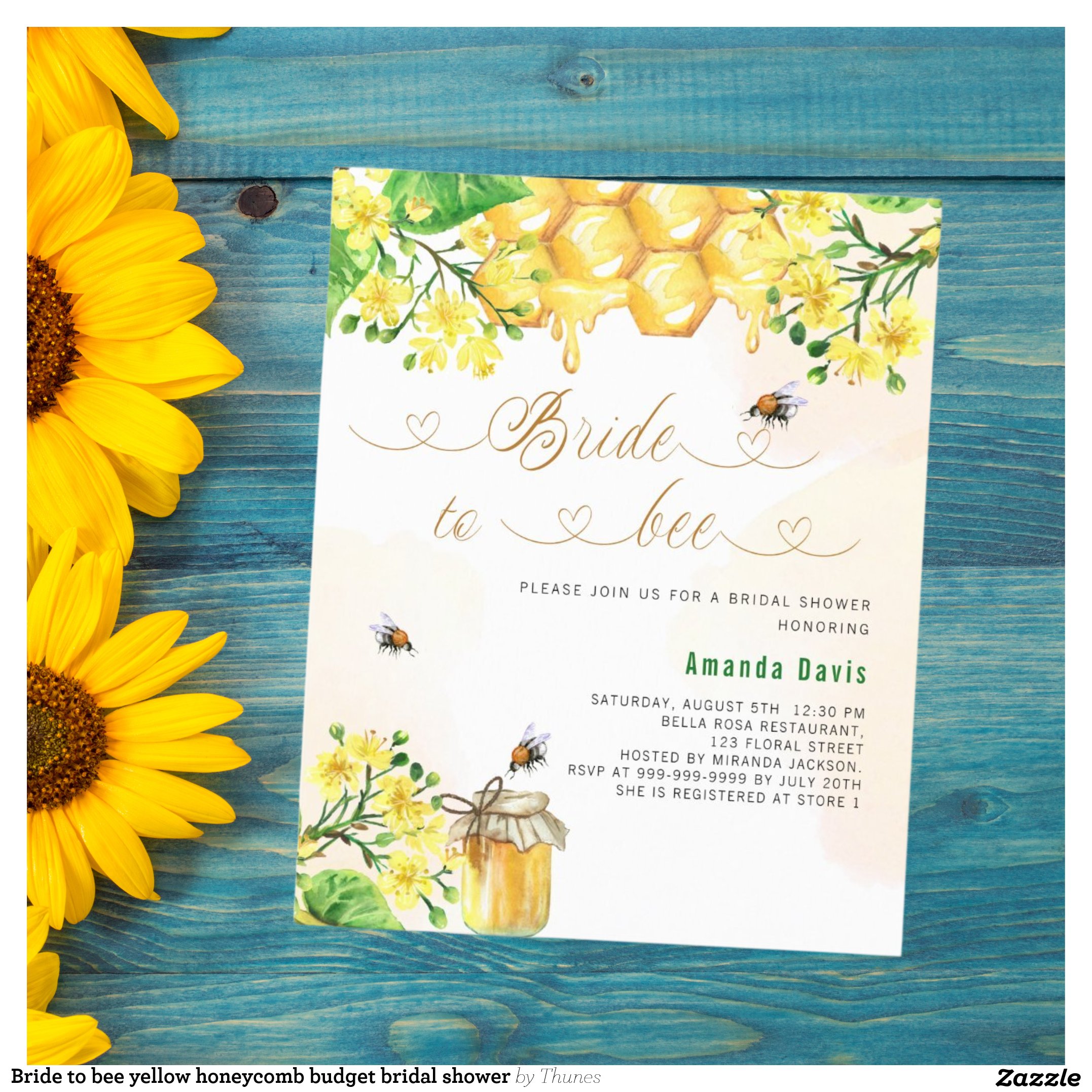 Bride to bee yellow honeycomb budget bridal shower