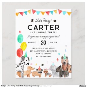 Budget Let's Pawty Party Kids Puppy Dog Birthday