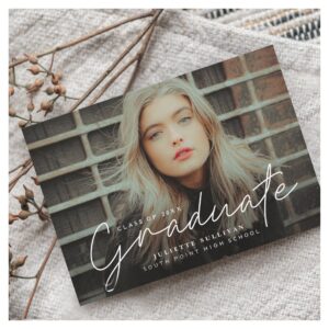 Budget Script 4 Photo Graduation Party Invitation