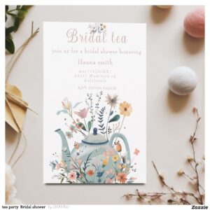 tea party Bridal shower Invitation