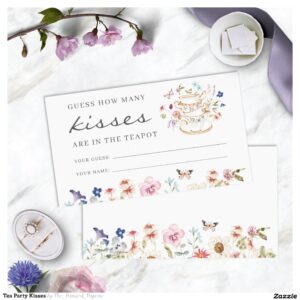 Tea Party Kisses Enclosure Card
