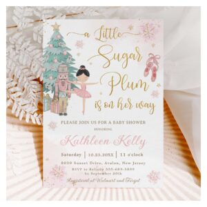 The Nutcracker Winter Wonderland Girl Baby Shower Invitation