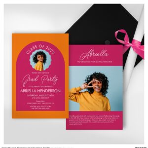 Trendy and Modern Graduation Party Invitation
