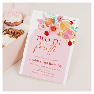 Two-tti Frutti 2nd Birthday Invitation