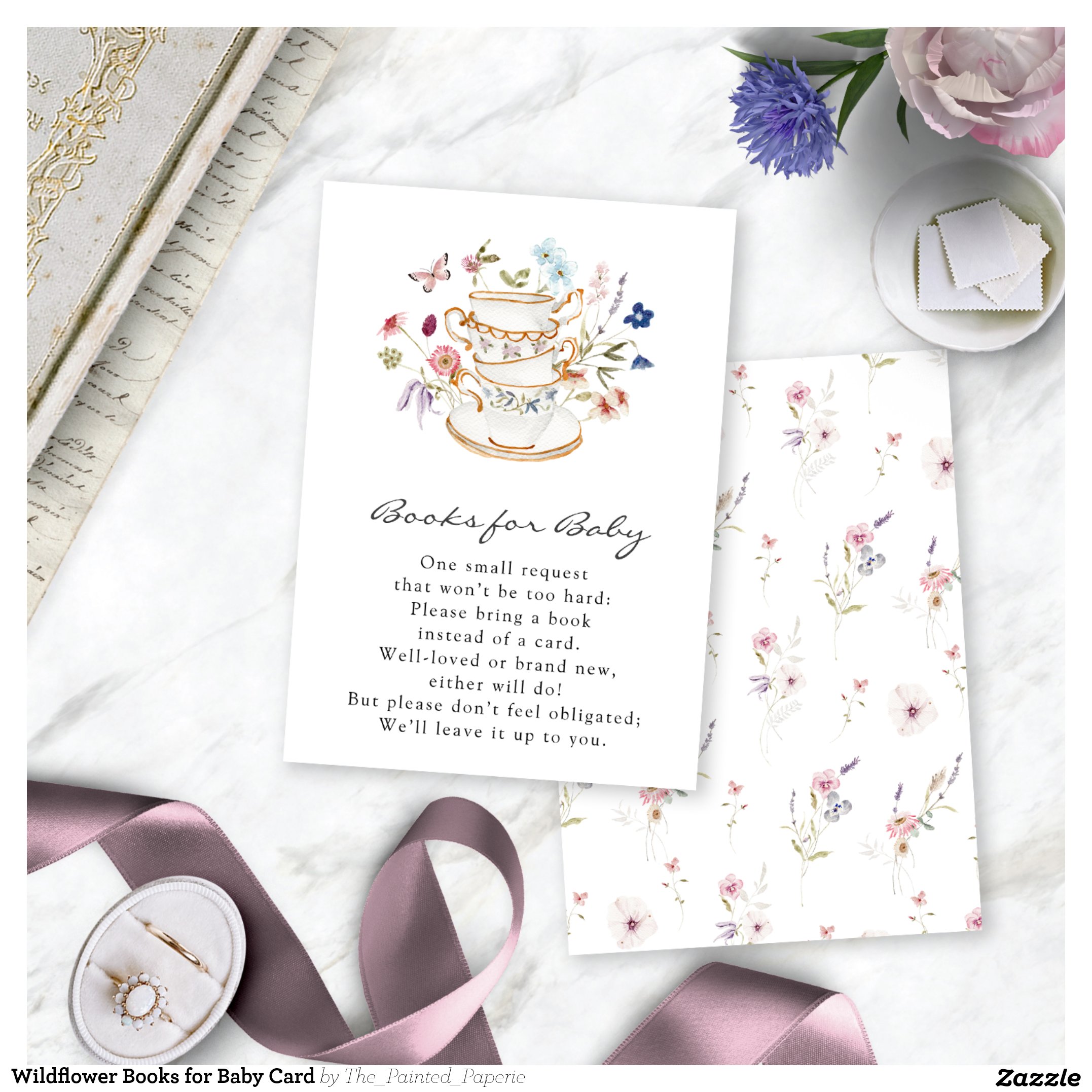 Wildflower Books for Baby Card