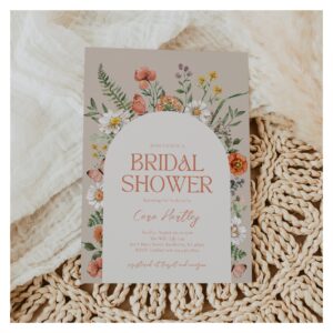 Wildflower Bridal Shower Invitation