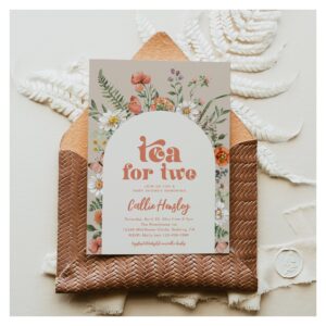 Wildflower Tea Party Baby Shower Invitation